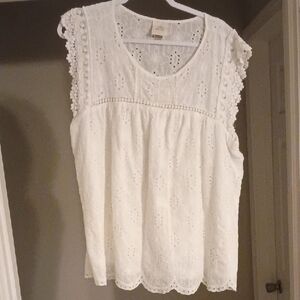 Knox Rose White Lace Blouse